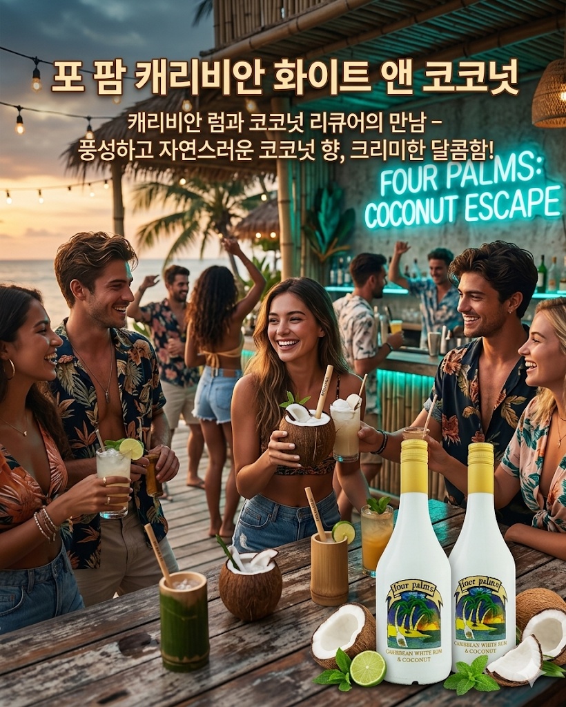  포 팜 캐리비안 화이트 럼